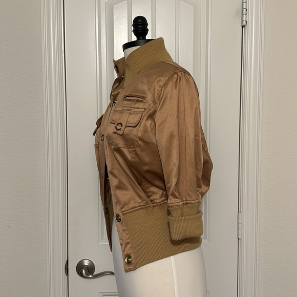 Gold/Brass Crop Jacket - Picture 5 of 10